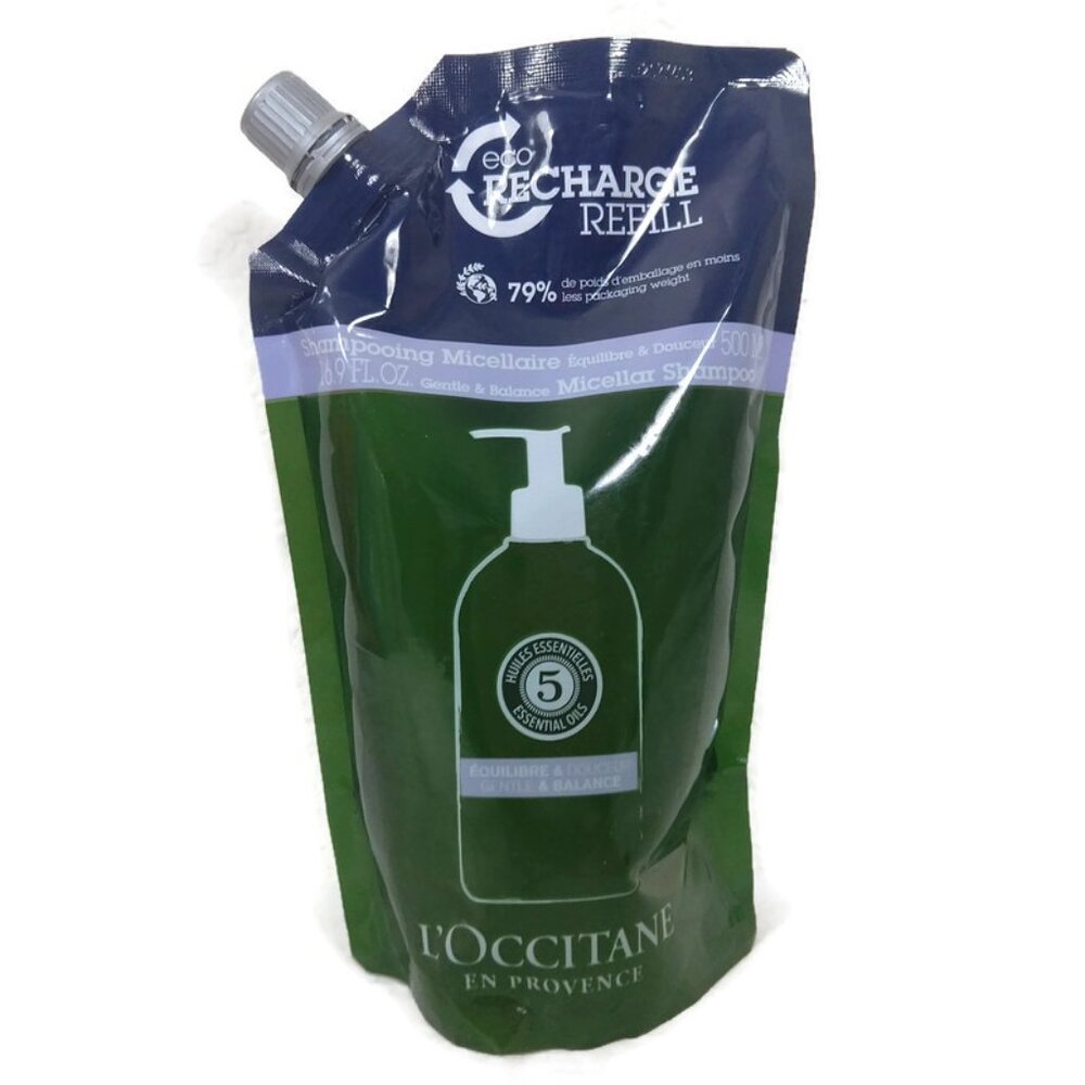 L'Occitane Gentle & Balance Micellar Shampoo (All Hair Type) Refill 500ML NEW